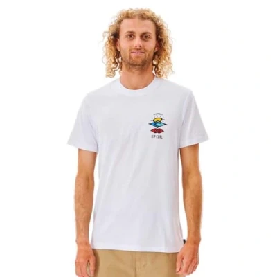 Abbildung von Rip Curl Search ICON Tshirt print, Herren, Größe: Small, White