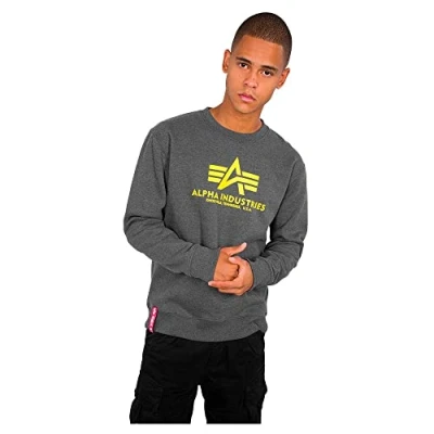 Abbildung von Alpha Industries Sweatshirt, Herren, Größe: XS, Charcoal heather