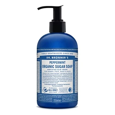 Abbildung von Dr. Bronner ́s BIO Sugar SOAP 355ML Duschgel, Damen, Größe: 355 ml, Pfefferminze