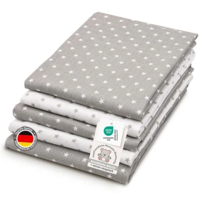 Abbildung von ZOLLNER Spucktuch, (5 tlg., Geschenk Set), 80x80 cm, hygienisch, angenehm, 100% Baumwolle