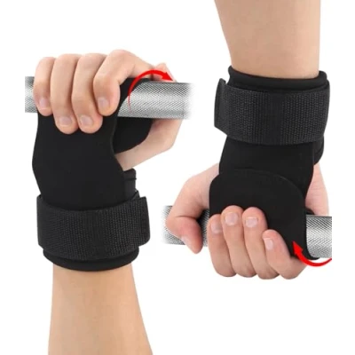 Abbildung von Zofory Lifting Straps, Zughilfen Krafttraining mit 5mm Gepolstert Handgelenkschutz und Gleitschutzmatte, Zughilfen, für Zughilfe, Gym, Griffhilfen Kraftsport, Frauen Männer