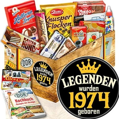 Abbildung von Legenden 1974 DDR Süßigkeiten 50. Geburtstags Geschenk für Sie