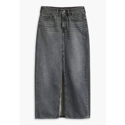 Abbildung von Levi&#039;s Ankle Column Skirt Jeansrock, Damen, Größe: 26, Adventure seeker