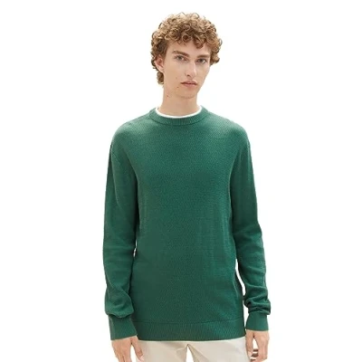 Abbildung von TOM Tailor Denim Strickpullover, Herren, Größe: XXL, Hunter green