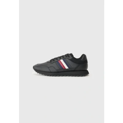 Abbildung von TOMMY HILFIGER Herren New Runner Eva LTH Stripes Fm0Fm05637 Low Top, Black (Black), 43 EU