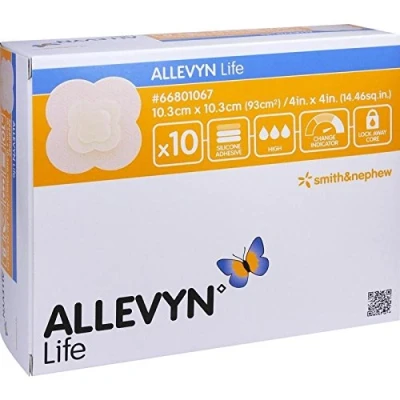 Abbildung von Allevyn Life 10,3x10,3 cm Silikonschaumv 10 St
