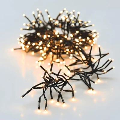 Abbildung von Spetebo LED Lichterkette mit 8 Leuchtfunktionen 192 / 1,4 m, flammig, Timer Funktion