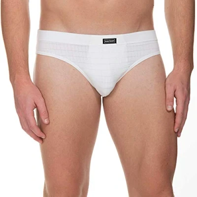 Abbildung von Bruno Banani SLIP Check LINE 2.0 Slip, Herren, Größe: Small, Weiß