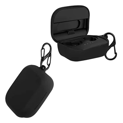Abbildung von kwmobile Hülle kompatibel mit Skullcandy Grind Fuel True Wireless Kopfhörer Case TPU Silikon Cover Schutzhülle in Schwarz