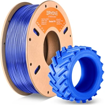 Abbildung von ERYONE TPU Filament 1.75mm, 3D Drucker Filament,Flexible Filament, 95A, Maßgenauigkeit +/ 0,03 mm, 1kg 1 Spule, Blau