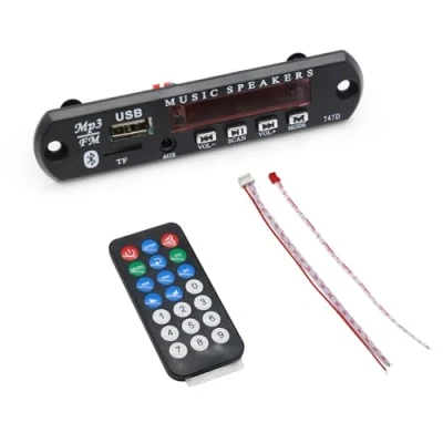 Abbildung von ICQUANZX DC 12 V Bluetooth MP3 Decoder Board Audio Modul USB 3.5 MM AUX TF FM Radio FLAC + WAV WMA (TF Version)