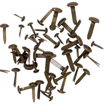 Abbildung von Craftelier Set von 50 Brads oder Binders in drei verschiedenen Größen Ideal zum Verzieren Etiketten Dekorieren Karten, Scrapbooking und Bastelprojekten Farbe Vintage Bronze