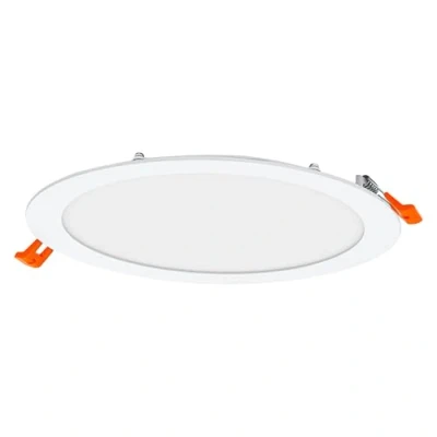 Abbildung von LEDVANCE LED Spot INTEGRATED SLIM Ø22,5cm, Einbaustrahler für sämtliche Innenbereiche, 22W, Farbtemperatur 4000K, 2000 Lumen, 240V, flaches modernes Design, inkl. Klemmvorrichtung, weiß
