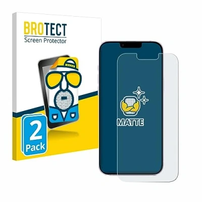 Abbildung von BROTECT Entspiegelungs Schutzfolie für Apple iPhone 14 Plus (2 Stück) Matte Displayschutz Folie, Anti Reflex, Fingerprint