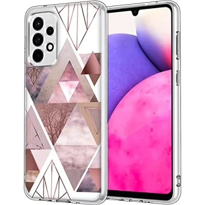 Abbildung von Verco Handyhülle für Samsung A33 5G Case, Premium Muster Handy Cover Galaxy Hülle weiches Flexibles TPU Pentagramm