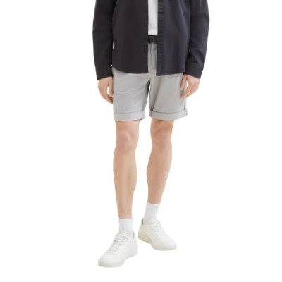 Abbildung von TOM Tailor Denim MIT GÜRTEL Shorts, Herren, Größe: XXL, Grey white mini houndstooth