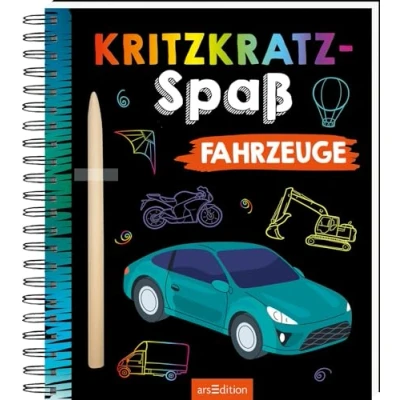 Abbildung von Kritzkratz Fahrzeuge: Kreativer Kratzelspaß mit Malideen und Holzstift für Kinder ab 5 Jahren