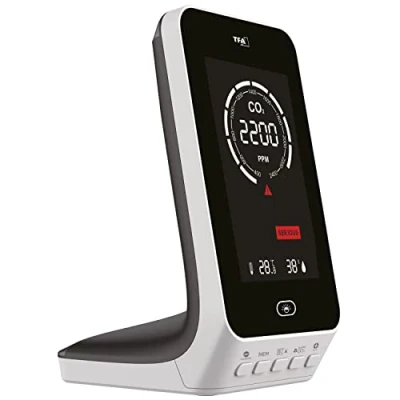 Abbildung von TFA Dostmann Raumthermometer 31.5010 Aircontrol UP CO2 Ampel Messgerät Monitor mit Ampelanzeige