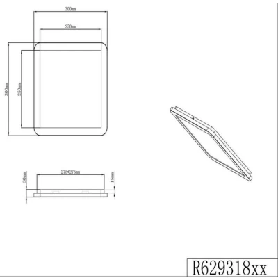 Abbildung von TRIO Leuchten LED Deckenleuchte Camillus, fest integriert, Warmweiß, matt, weiß, Switch Dimmer, warmweiß 3000 K, Badezimmer geeignet, IP44