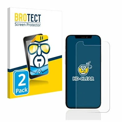 Abbildung von BROTECT (2 Stück Schutzfolie für Apple iPhone 12 mini Displayschutz Folie Ultra Klar