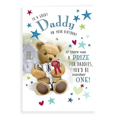 Abbildung von Regal Publishing Niedliche Geburtstagskarte Daddy, 22,9 x 15,2 cm