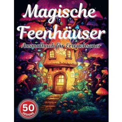 Abbildung von Magische Feenhäuser Ausmalbuch für Erwachsene: 50 Märchenhäuser und Baumhäuser Erwachsene Jugendliche zum Stressabbau zur Entspannung