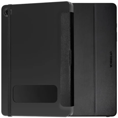 Abbildung von OtterBox React Folio Hülle für Samsung Galaxy Tab A9+, stoßfeste, sturzsichere, ultradünne Schutzhülle, nach Militärstandard getestet, Schwarz, Keine Einzelhandelsverpackung