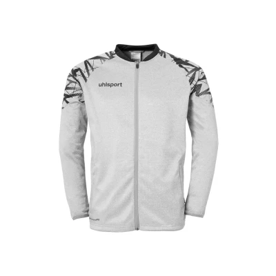 Abbildung von uhlsport GOAL POLY Trainingsjacke, Größe: Large, Dark grau melange schwarz