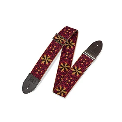 Abbildung von Levy&#039;s Leathers 2&quot; Vintage Hootenanny Jacquard Weave Guitar Strap with Garment Leather Backing (M8HTV 21)