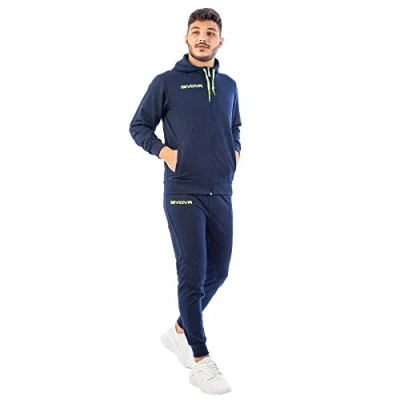 Abbildung von Givova, anzug poker, blau/gelb fluo, 4XL
