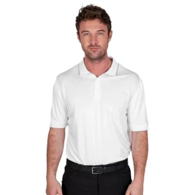 Abbildung von Island Green IGTS1899 Herren Poloshirt mit Rückenpasse Detail, Weiß, 3XL