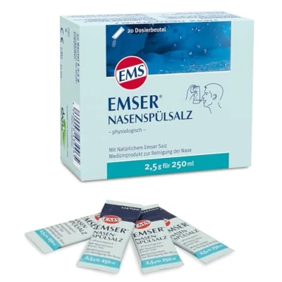 Abbildung von Emser Nasenspülsalz physiologisch Beutel