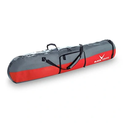 Abbildung von Black Crevice Snowboardtasche I Snowboard Tasche mit Fach für Schuhe robuste Bag gepolstertem Schultertragegurt &amp; Handtragegriff Volumen: 35l Maße: 170x26x8cm