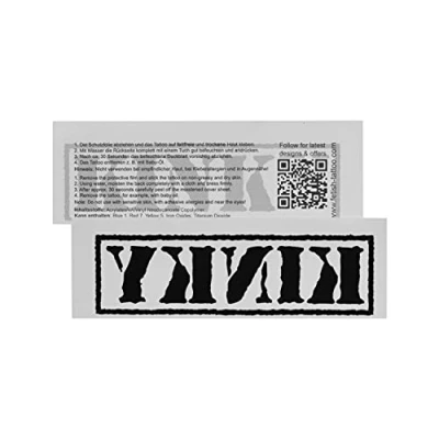 Abbildung von 10 x Kinky Tattoo in schwarz Schriftzug Stempeloptik Sexy Fetisch (10)