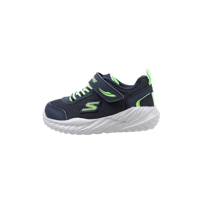 Abbildung von Skechers GORE Strap Molded LOGO Sneaker low für Kinder, Größe: 21, Navy/lime Schuhe