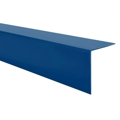 Abbildung von Quest PVC Kantenschutzwinkel Ohne Klebeband Kantenleiste und Eckenschutz Eckleiste Winkelprofil 20x20mm, 200cm, Blau