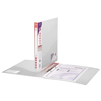 Abbildung von Snopake Original Ringbuch (2 Ring Mechanik, 15 mm, Format A4) 10 Stück transparent