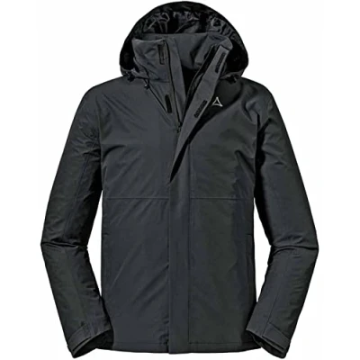 Abbildung von Schöffel Gmund Regenjacke / wasserabweisende Jacke, Herren, Größe: 56R, Black
