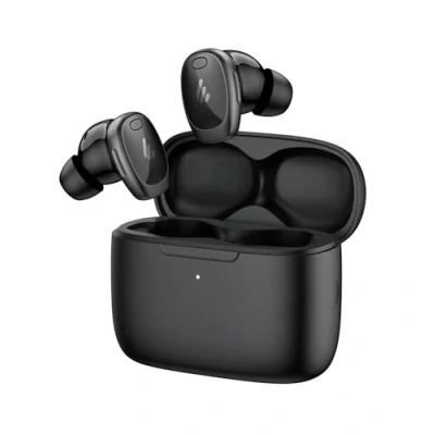 Abbildung von Edifier NeoDots True Wireless 48dB Hybrid Active Noise Cancellation Earbuds, Hi Res Audio &amp; LDAC, Charging, 6 Mics, 56 Stunden AKKU., Bluetooth 5.4 Schwarz
