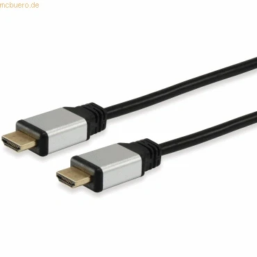 Abbildung von Equip High Speed HDMI Kabel 2.0 4K/30 HZ St/St Aluminiumgehäuse, 10,00 m
