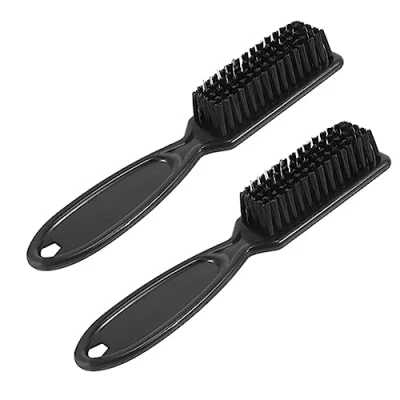 Abbildung von Dormstop 2 Stück Barber Shop Skin Fade Vintage Oil Bürste Kopfform Carving Reinigungsbürste