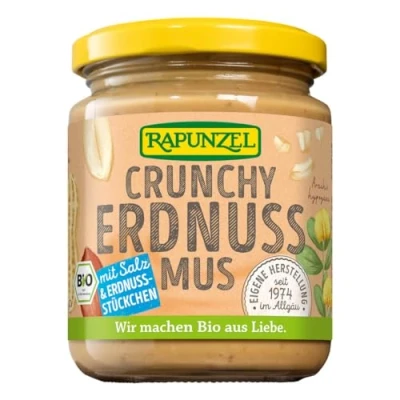 Abbildung von Rapunzel Erdnussmus Crunchy mit Salz 0,25 kg 6er Pack