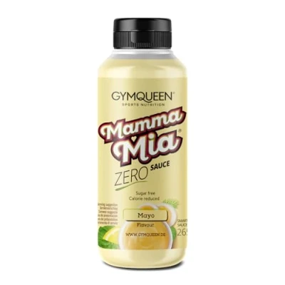 Abbildung von GymQueen Mamma Mia Zero Sauce, kalorienarm, ohne Fett &amp; Zucker, zum Verfeinern von Gerichten oder als Salat Dressing, vegetarisch und laktosefrei, Mayo