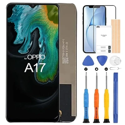 Abbildung von LCD Bildschirm für Oppo A17 CPH2477 Display A57 4G Digitizer A57S Touchscreen A77S Ersatz Montage mit Werkzeugen