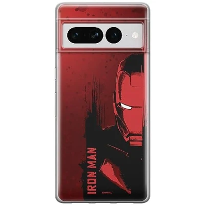 Abbildung von ERT GROUP Handyhülle für Google Pixel 7 PRO Original und offiziell Lizenziertes Marvel Muster Iron Man 004 optimal an die Form des Handy angepasst, hülle aus TPU