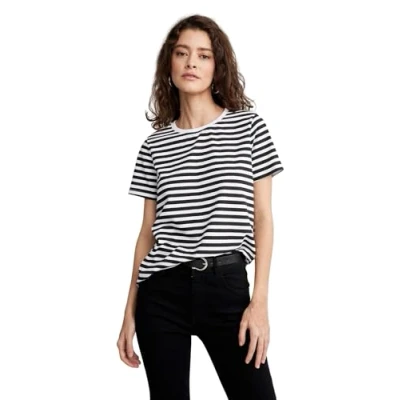 Abbildung von DeFacto Damen X4604AZ T Shirt, Black, XXL