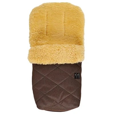 Abbildung von Lammfell Fußsack Natura, brown melange