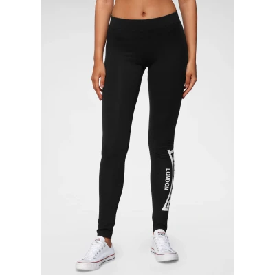 Abbildung von Lonsdale Shustoke Leggings Hosen, Damen, Größe: Medium, Black