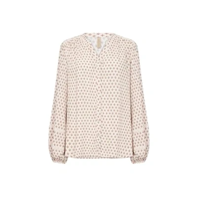 Abbildung von Soyaconcept Klassische Bluse SC Pakize in Peach Pink (1 tlg) Raffung
