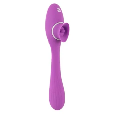 Abbildung von Vibrator „2 Function Bendable Vibe“ mit Leck Zunge